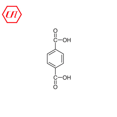 ตัวอย่างฟรี ความบริสุทธิ์ 99% นาที PTA Powder CAS 100-21-0 Terephthalic Acid ในคลัง